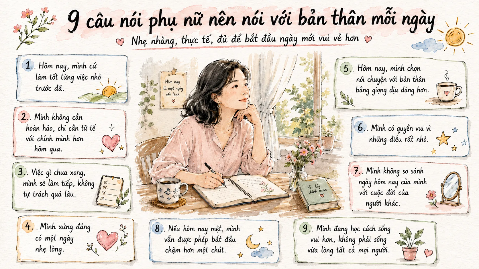 9 bí quyết giúp phụ nữ khởi đầu ngày mới thật rạng rỡ